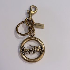 Coach Horse and Carriage Keychain Bag Charm
